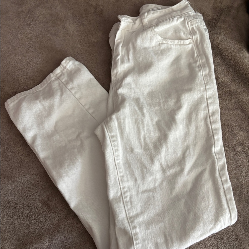 SHEIN White Straight Leg Women's Jeans